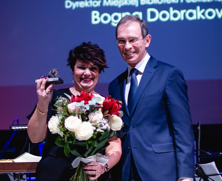 Bogna Dobrakowska, gliwicka "Lwica" oraz prezydent miasta Zygmunt Frankiewicz.