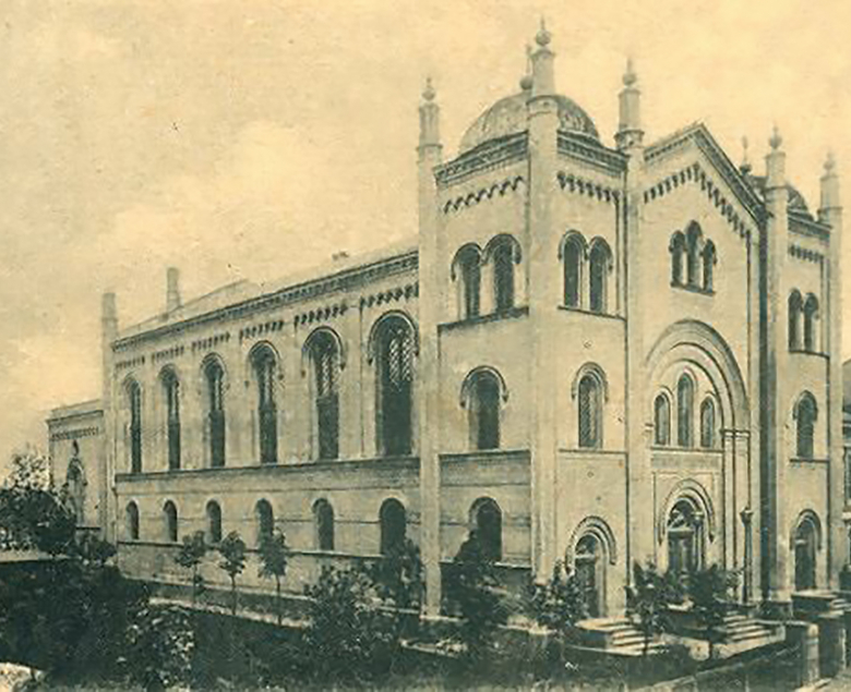 Synagoga ( nieistniejąca) w Gliwicach.